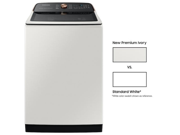 SAMSUNG WA55A7300AE 5.5 cu. ft. Extra-Large Capacity Smart Top Load Washer with Super Speed Wash in Ivory