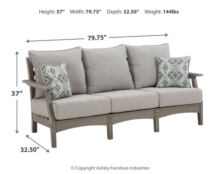 ASHLEY FURNITURE PKG014648 Outdoor Sofa With 2 Lounge Chairs