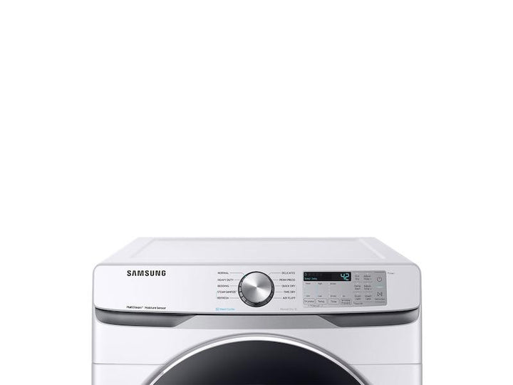 SAMSUNG DVE45T6200W 7.5 cu. ft. Electric Dryer with Steam Sanitize+ in White