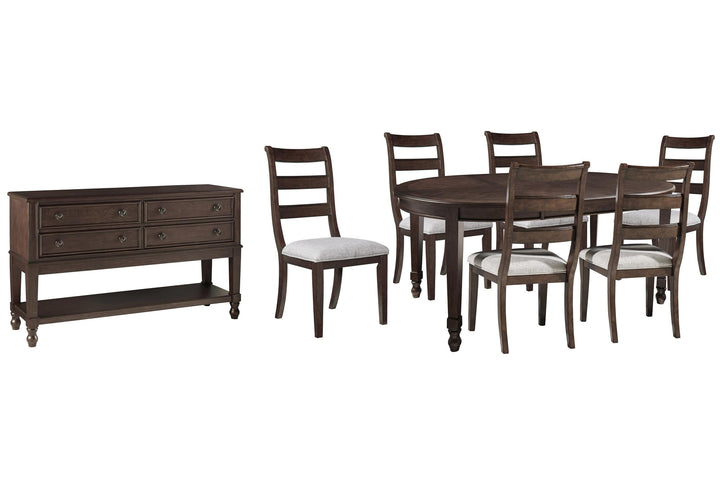 ASHLEY FURNITURE PKG002158 Dining Table and 6 Chairs With Storage