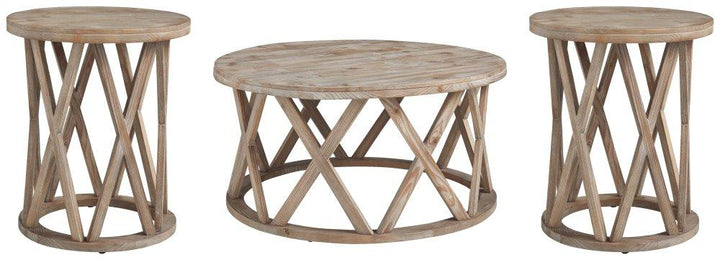 ASHLEY FURNITURE PKG008125 Coffee Table With 2 End Tables