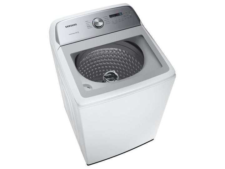 SAMSUNG WA49B5205AW 4.9 cu. ft. Capacity Top Load Washer with ActiveWave TM Agitator and Active WaterJet in White