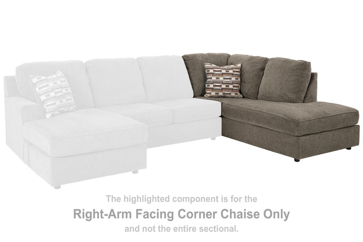 ASHLEY FURNITURE 2940217 Ophannon Right-arm Facing Corner Chaise