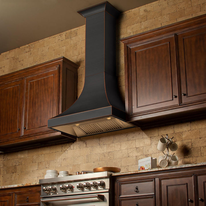 ZLINE KITCHEN AND BATH 8632B30 ZLINE Designer Series Oil-Rubbed Bronze Wall Range Hood Size: 30 Inch