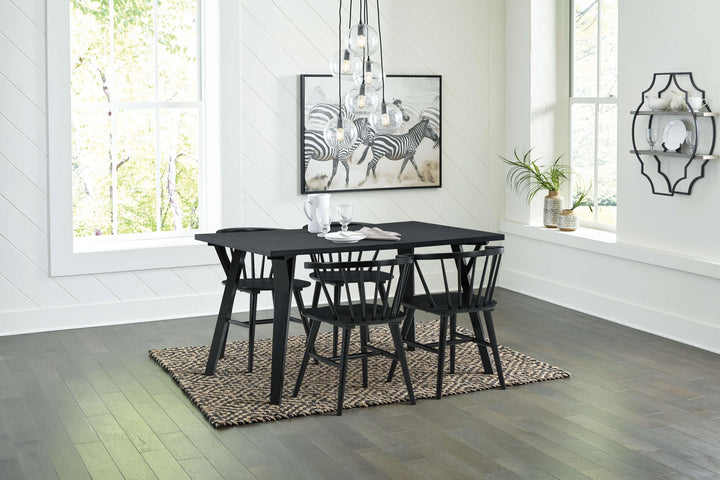 ASHLEY FURNITURE PKG010476 Dining Table and 4 Chairs