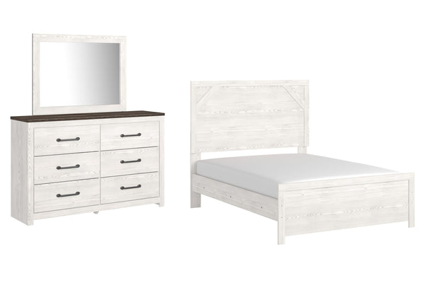 ASHLEY FURNITURE PKG009377 Full Panel Bed With Mirrored Dresser