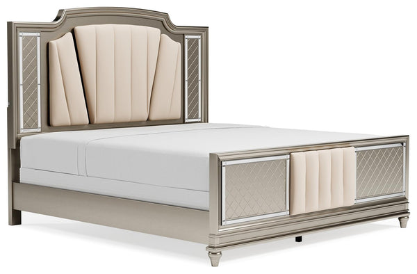 ASHLEY FURNITURE B744B4 Chevanna California King Upholstered Panel Bed