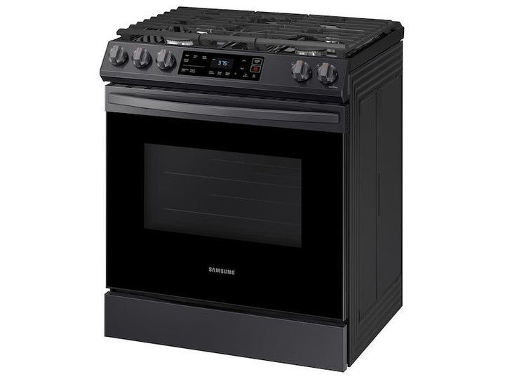 SAMSUNG NX60T8111SG 6.0 cu. ft. Smart Slide-in Gas Range in Black Stainless Steel