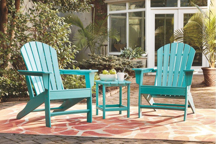 ASHLEY FURNITURE PKG008190 2 Outdoor Chairs With End Table