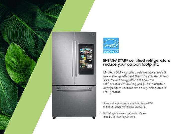 SAMSUNG RF28T5F01SR 28 cu. ft. 3-Door French Door Refrigerator with Family Hub TM in Stainless Steel