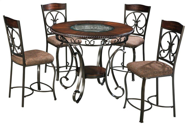 ASHLEY FURNITURE D329D2 Glambrey Counter Height Dining Table and 4 Barstools