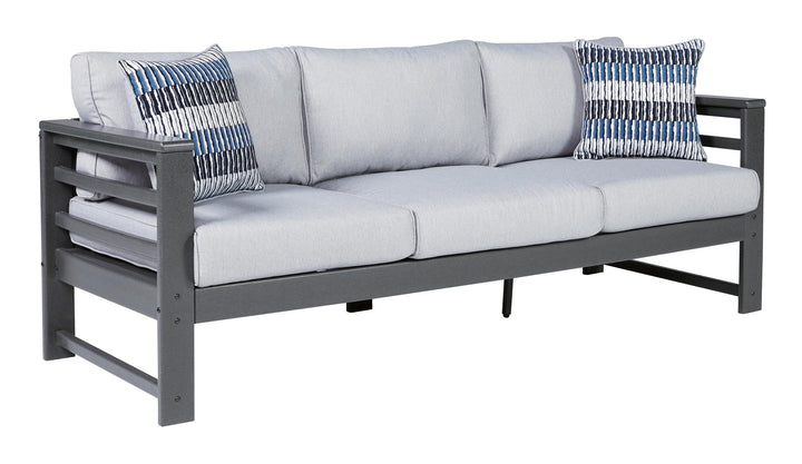 ASHLEY FURNITURE PKG013842 Outdoor Sofa, Loveseat and 2 Lounge Chairs With Coffee Table and 2 End Tables