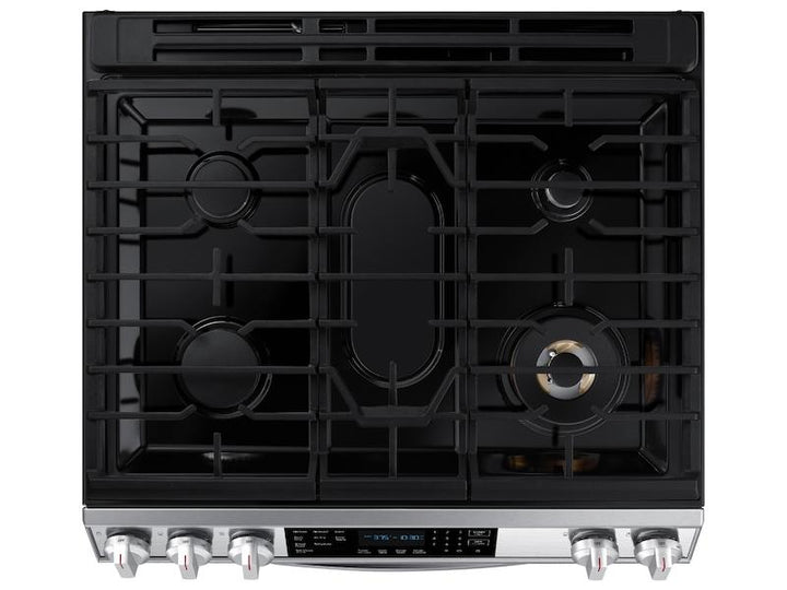 SAMSUNG NX60T8511SS 6.0 cu. ft. Smart Slide-in Gas Range with Air Fry in Stainless Steel