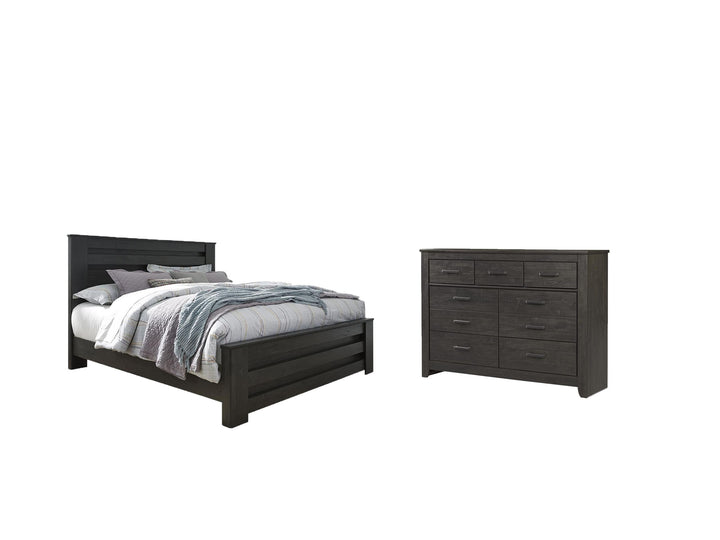 ASHLEY FURNITURE PKG004011 King Panel Bed With Dresser