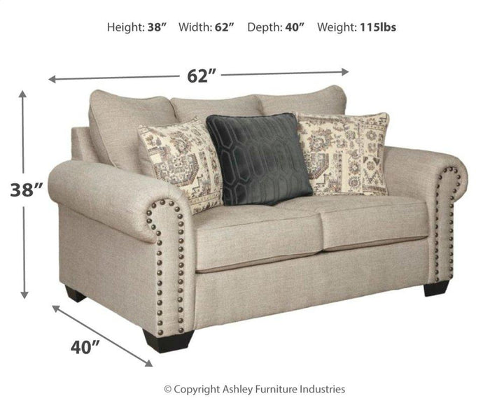 ASHLEY FURNITURE 97704U1 Zarina Sofa and Loveseat