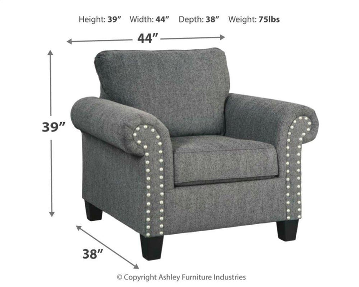 ASHLEY FURNITURE 78701U3 Agleno Chair and Ottoman