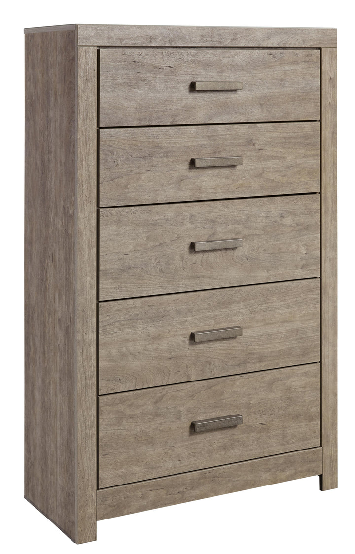 ASHLEY FURNITURE PKG002426 Full Panel Bed With Mirrored Dresser, Chest and 2 Nightstands