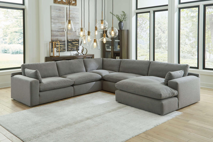 ASHLEY FURNITURE 10007S7 Elyza 5-piece Sectional With Chaise