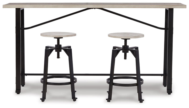 ASHLEY FURNITURE PKG012088 Counter Height Dining Table and 2 Barstools