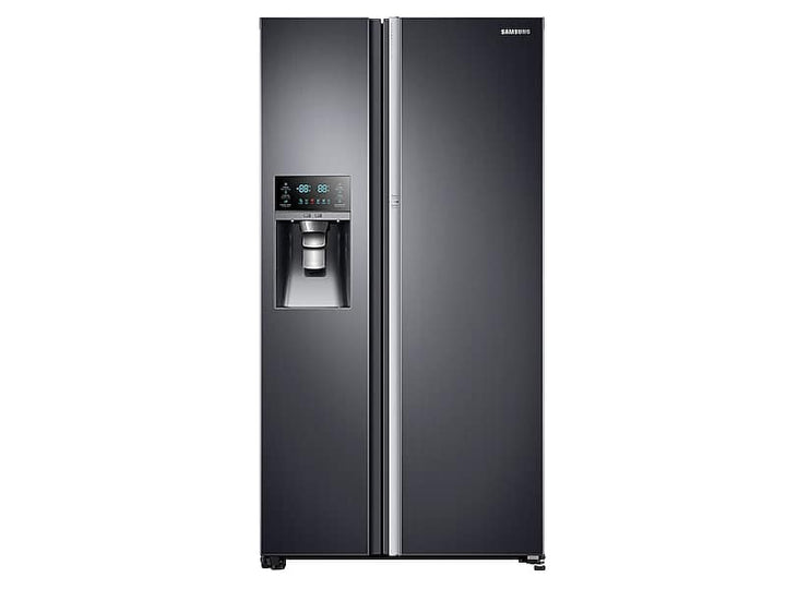 SAMSUNG RH22H9010SG 22 cu. ft. Food Showcase Counter Depth Side-by-Side Refrigerator with Metal Cooling in Black Stainless Steel