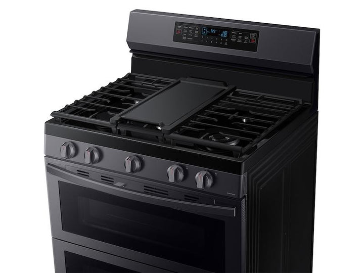 SAMSUNG NX60A6751SG 6.0 cu. ft. Smart Freestanding Gas Range with Flex Duo TM & Air Fry in Black Stainless Steel
