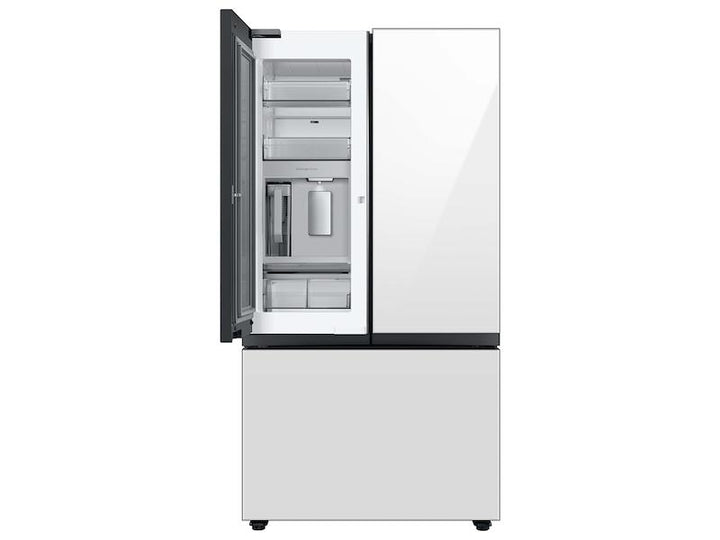 SAMSUNG RF30BB660012AA Bespoke 3-Door French Door Refrigerator 30 cu. ft. with Beverage Center TM in White Glass