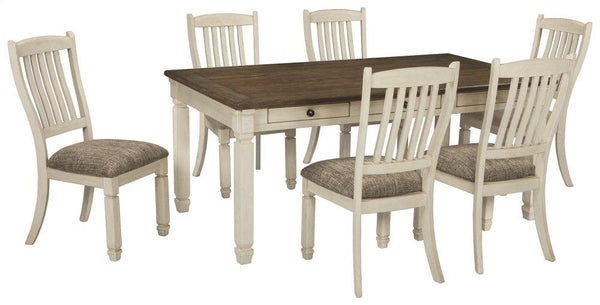 ASHLEY FURNITURE D647D8 Bolanburg Dining Table With 6 Chairs