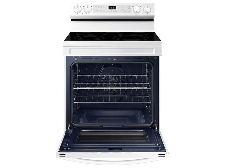 SAMSUNG NE63A6511SW 6.3 cu. ft. Smart Freestanding Electric Range with No-Preheat Air Fry & Convection in White