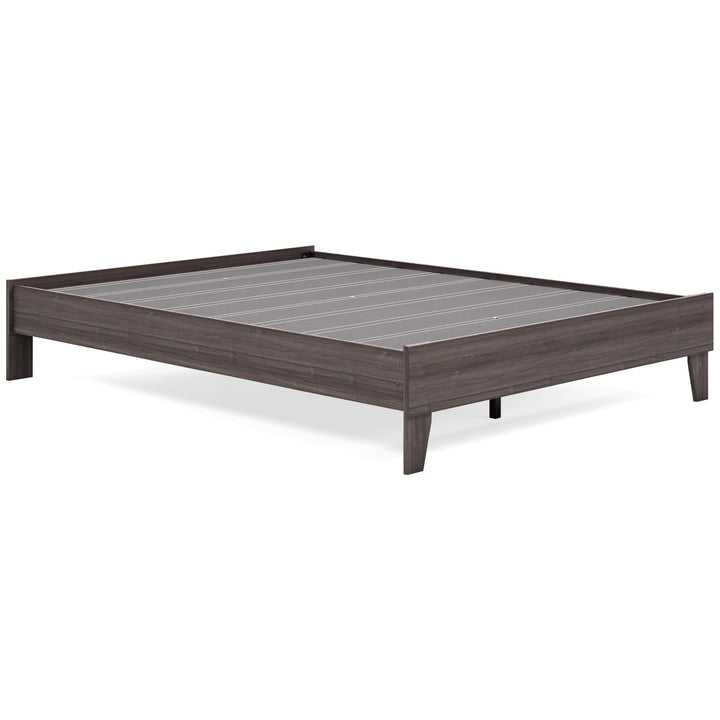 ASHLEY FURNITURE PKG008859 Queen Platform Bed With Dresser and 2 Nightstands