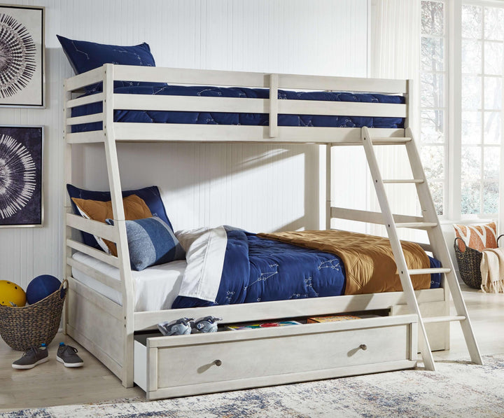 ASHLEY FURNITURE B742B16 Robbinsdale Twin Over Full Bunk Bed With Storage