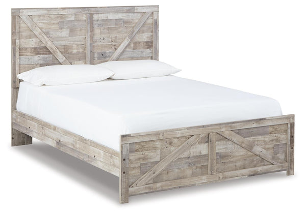 ASHLEY FURNITURE B3487B2 Hodanna Queen Crossbuck Panel Bed