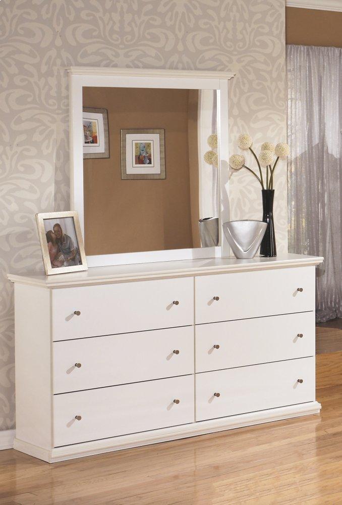 ASHLEY FURNITURE PKG000011 Queen Panel Bed With Mirrored Dresser, Chest and 2 Nightstands