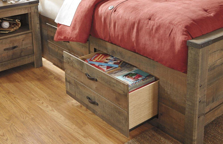 ASHLEY FURNITURE B446B10 Trinell Full Panel Bed With 2 Storage Drawers