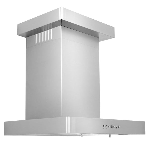 ZLINE KITCHEN AND BATH KECRN24 ZLINE Convertible Vent Wall Mount Range Hood in Stainless Steel with Crown Molding Size: 24 inch