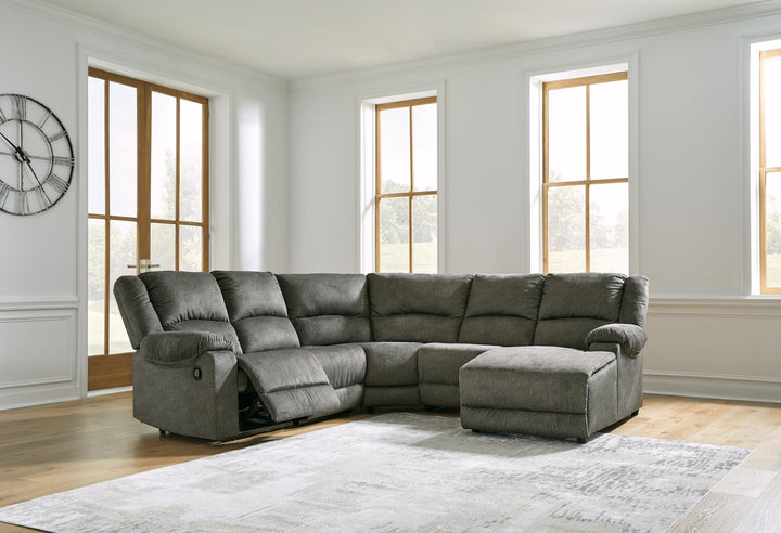 ASHLEY FURNITURE 30402S10 Benlocke 5-piece Reclining Sectional With Chaise