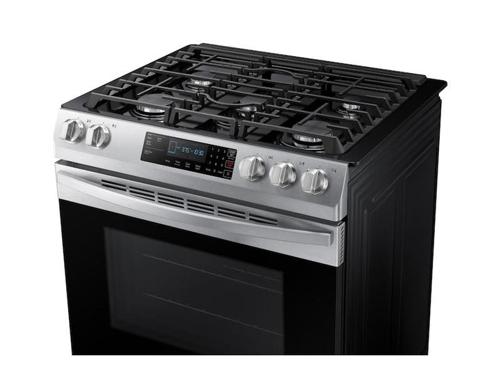 SAMSUNG NX58R9311SS 5.8 cu. ft. 5 Burner Slide-in Gas Range in Stainless Steel