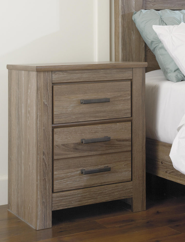 ASHLEY FURNITURE PKG003957 Full Panel Headboard With Mirrored Dresser, Chest and 2 Nightstands