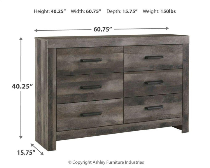 ASHLEY FURNITURE PKG005123 King Panel Bed With Dresser