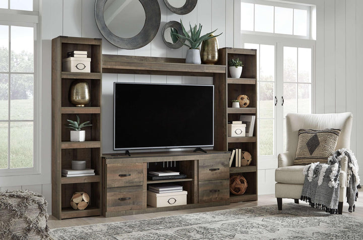 ASHLEY FURNITURE EW0446W7 Trinell 4-piece Entertainment Center