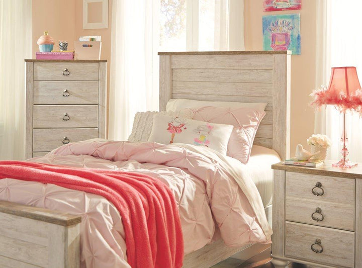 ASHLEY FURNITURE B267B15 Willowton Twin Panel Bed