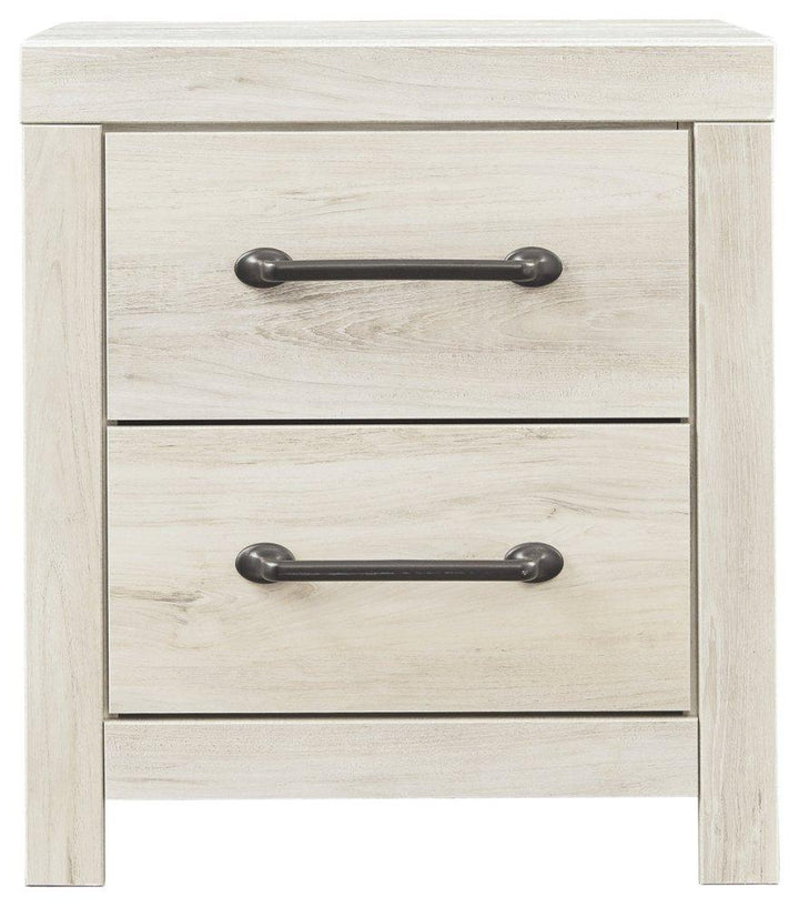 ASHLEY FURNITURE PKG003094 Queen Panel Bed With 2 Storage Drawers With Mirrored Dresser and 2 Nightstands