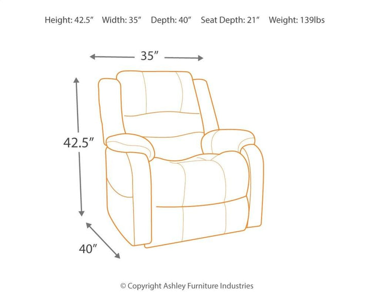 ASHLEY FURNITURE 1090012 Yandel Power Lift Recliner