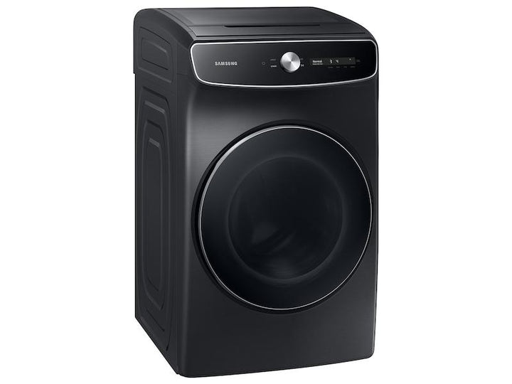 SAMSUNG DVE60A9900V 7.5 cu. ft. Smart Dial Electric Dryer with FlexDry TM and Super Speed Dry in Brushed Black