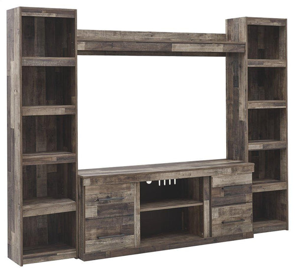 ASHLEY FURNITURE EW0200W6 Derekson 4-piece Entertainment Center