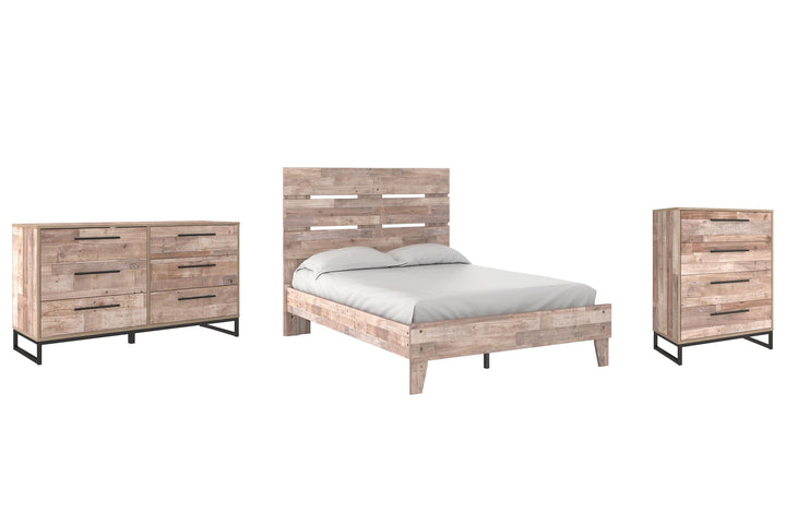 ASHLEY FURNITURE PKG009217 Full Platform Bed With Dresser and Chest