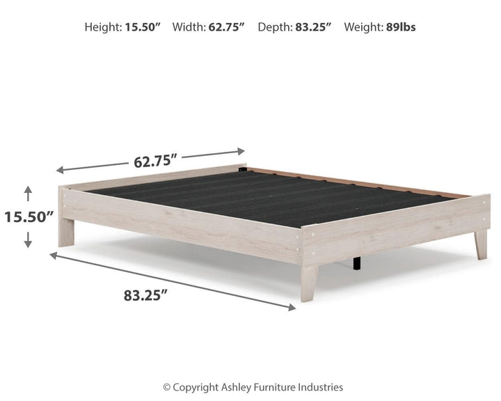 ASHLEY FURNITURE PKG008907 Queen Platform Bed With Dresser