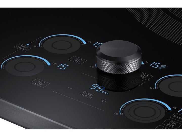 SAMSUNG NZ36K7570RG 36" Smart Electric Cooktop with Sync Elements in Black Stainless Steel