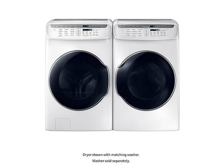 SAMSUNG DVE55M9600W 7.5 cu. ft. Smart Electric Dryer with FlexDry TM in White