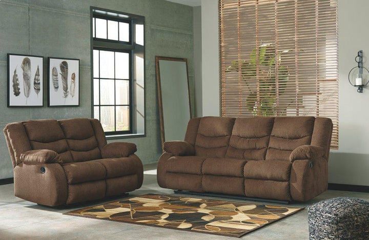 ASHLEY FURNITURE 98605U1 Tulen Reclining Sofa and Loveseat