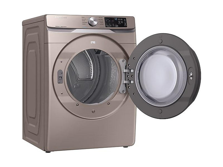 SAMSUNG DVE45R6100C 7.5 cu. ft. Electric Dryer with Steam Sanitize+ in Champagne